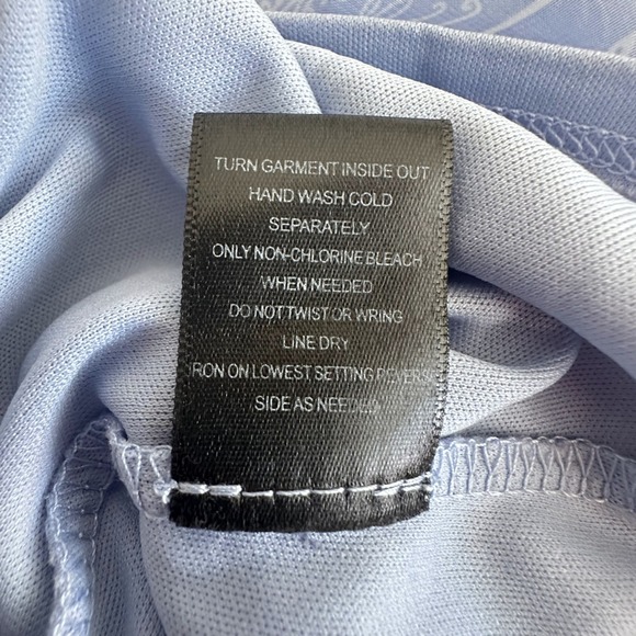 Trixxi Milkmaid Tiered Maxi Dress L Blue Floral Tie Strap Smocked Ruffle Peasant - Picture 7 of 13